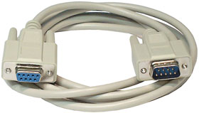 6ft. DB-9 Cable, Male to Female Extension